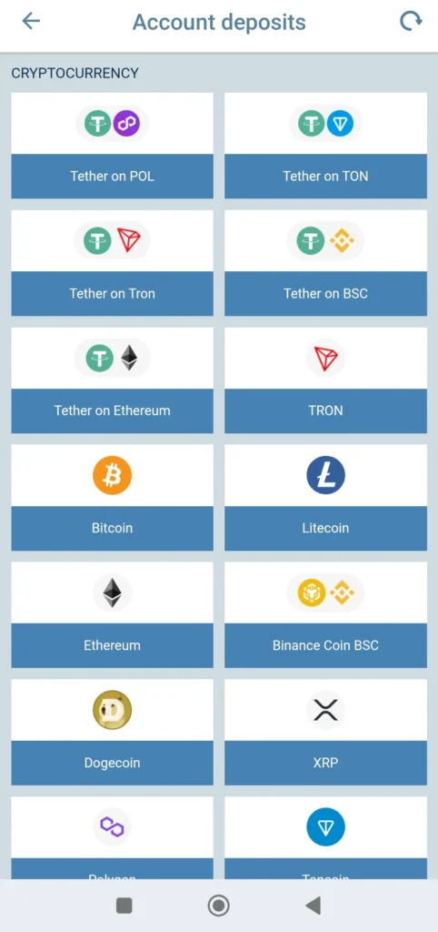 Cryptocurrency: Buat yang suka dengan crypto, tersedia 48 koin yang bisa dipakai.